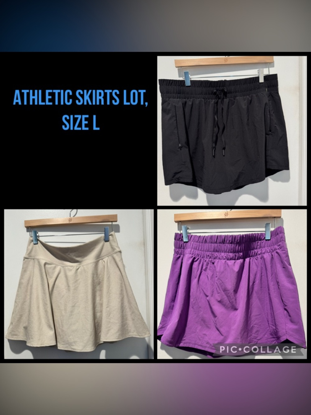 Athletic Skirt Lot - Size L - Zella, Old Navy, Target - Like New